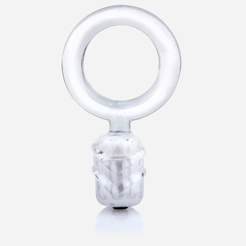 Dongle Stretchy Vibrating C-Ring by Screaming O - Vibrating Cock Rings