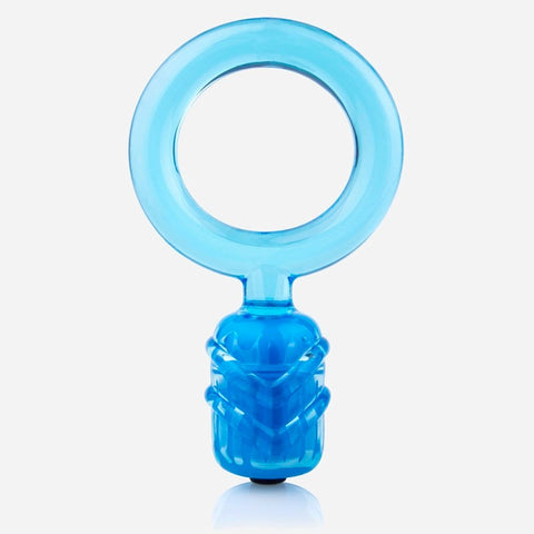 Dongle Stretchy Vibrating C-Ring by Screaming O - Vibrating Cock Rings