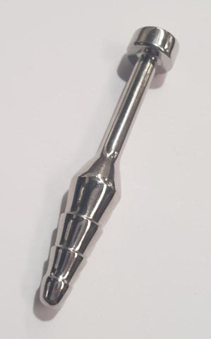 Sex Ribbed and Tapered Penis Plug by Hell's Couture - Penis Plugs
