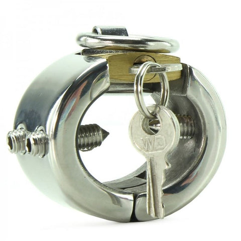 Shadow Stainless Steel CBT Piercing Chamber Cock Cage - Male Chastity