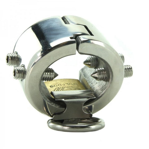 Shadow Stainless Steel CBT Piercing Chamber Cock Cage - Male Chastity