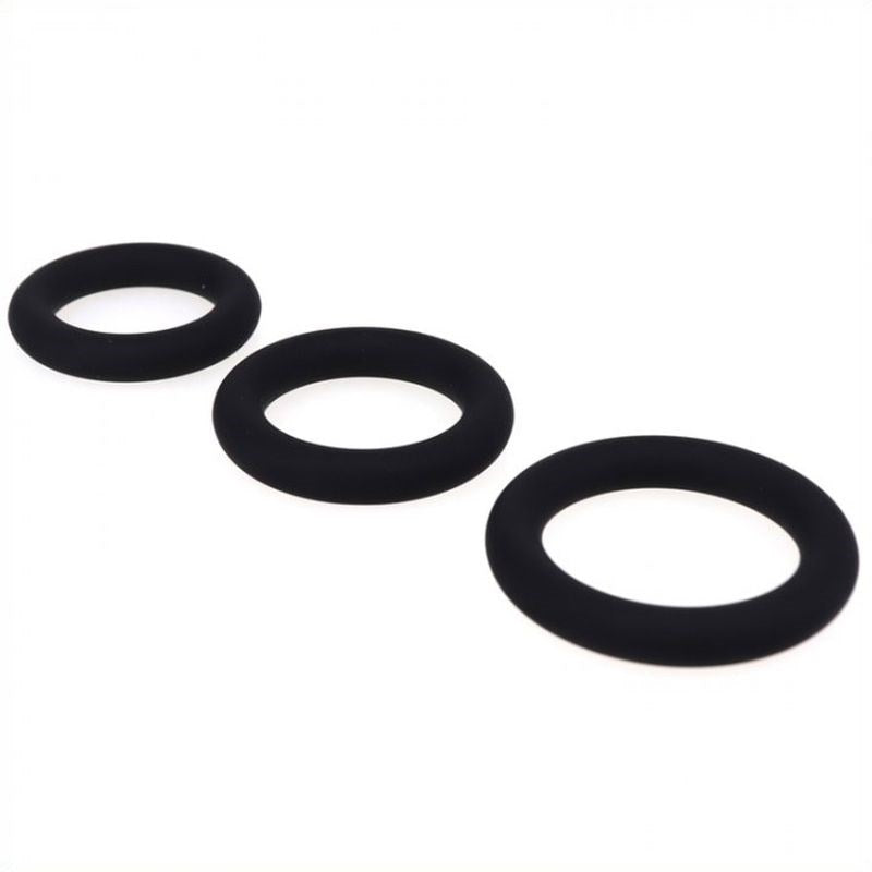 Silicone Cock Ring Set - - Cock Rings