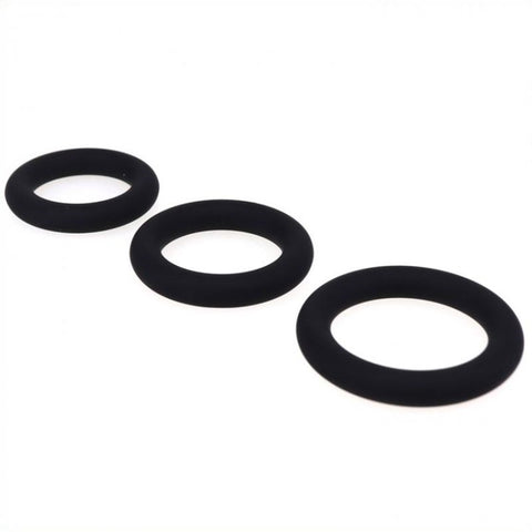 Silicone Stretchy Cock Ring Set by BDStyle - Cock Rings