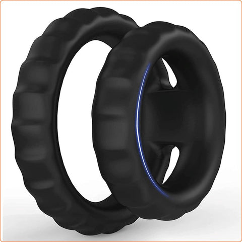 Silicone Dual Cock Ring by BDStyle - Ball and Cock Toys