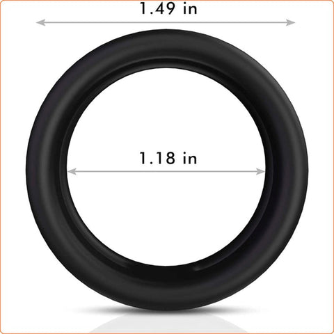 Silicone Dual Penis Ring by BDStyle - Ball and Cock Toys