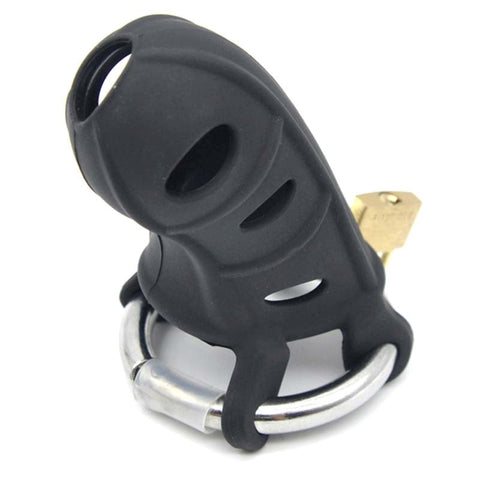 Silicone Male Chastity Device - SMALL 7.3 cm by BDStyle - Male Chastity