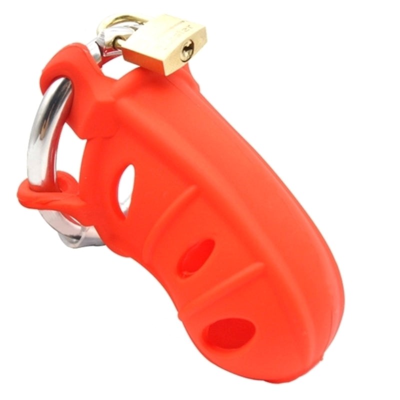 Silicone Male Chastity Device Medium - - Male Chastity