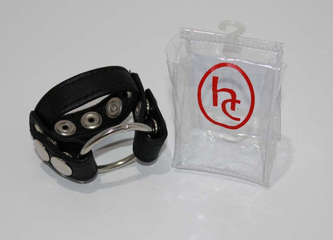 Sinners Leather Cock Ring With O-Ring by Hell's Couture - Cock Rings
