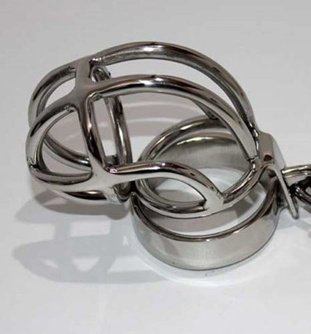 Slumpy Metal Chastity Cage by Hell's Couture - Male Chastity