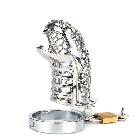 Snake Open Mouth Chastity Device by BDStyle - Male Chastity