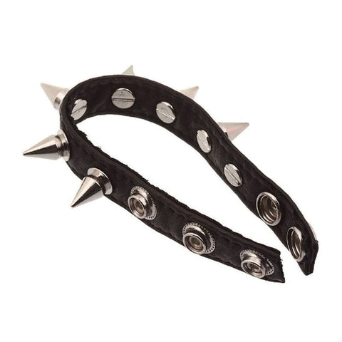 Spiked Leather Cockring by Hell's Couture - Cock Rings