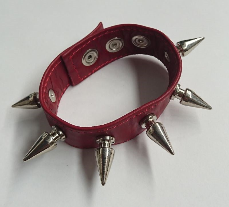 Spiked Leather Cockring - - Cock Rings