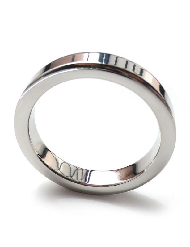 Square Edged Steel Cock Ring 10mm - - Cock Rings