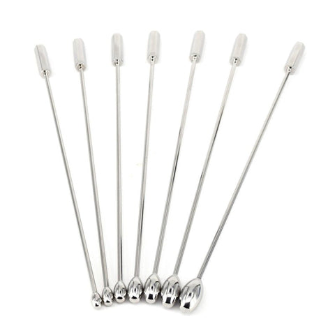 Stainless Steel Solid Penis Plug Set by BDStyle - Penis Plugs