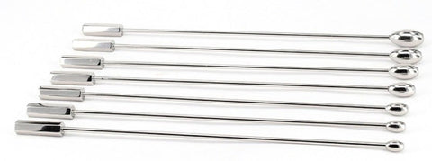 Stainless Steel Solid Penis Plug Set by BDStyle - Penis Plugs