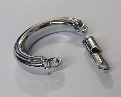 Steel Chastity Device Testical Ring by BDStyle - Male Chastity