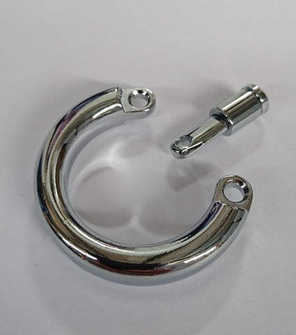 Steel Chastity Device Testical Ring by BDStyle - Male Chastity