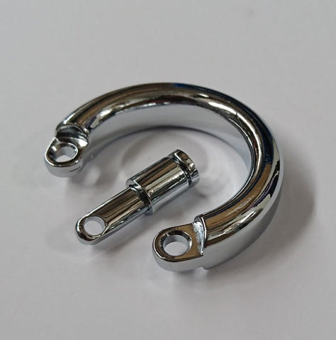 Steel Chastity Device Testical Ring by BDStyle - Male Chastity