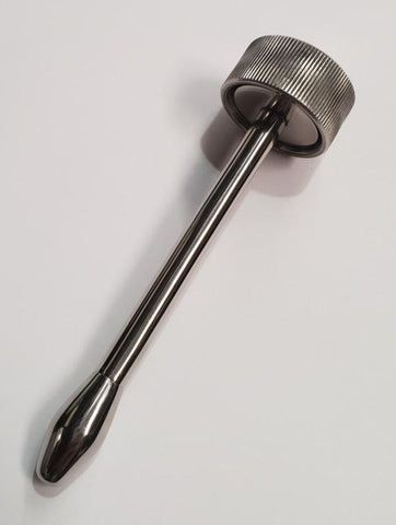 Steel Vibrating Urethral Plug Medium by Hell's Couture - Penis Plugs