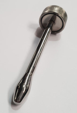 Steel Vibrating Urethral Plug Medium by Hell's Couture - Penis Plugs