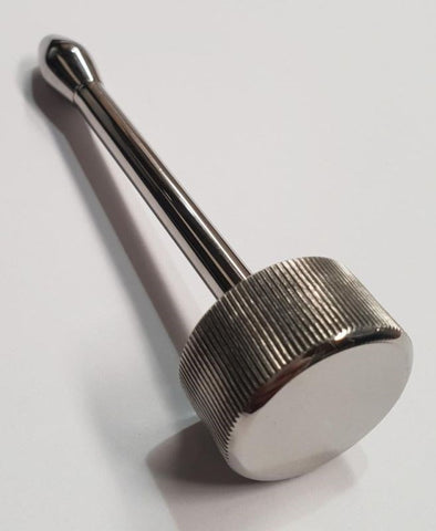 Steel Vibrating Urethral Plug Medium by Hell's Couture - Penis Plugs