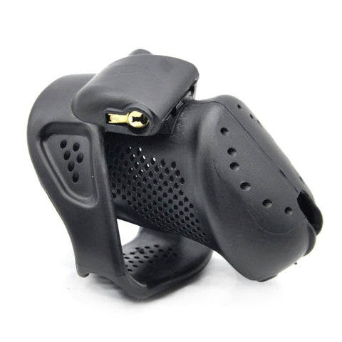 Stoma PVC Cock Cage Large 7.1 cm by BDStyle - Male Chastity