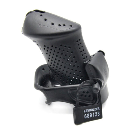 Stoma PVC Cock Cage Large 7.1 cm by BDStyle - Male Chastity