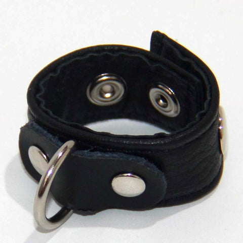Strappy Leather Cock Ring 2 Speed by BDStyle - Cock Rings