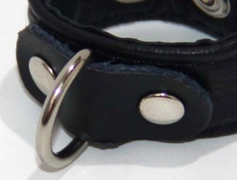 Strappy Leather Cock Ring 2 Speed by BDStyle - Cock Rings
