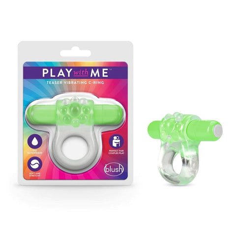 Play With Me Teaser Vibrating C-Ring G by Blush Novelties - Vibrating Cock Rings