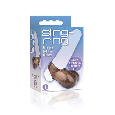 The 9's Sling and Ring Cock & Balls Ring by Icon Brands - Ball and Cock Toys