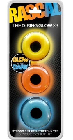 D-Cock Ring Glow X3 Cock and Ball Toy by C1R Releasing - Ball and Cock Toys
