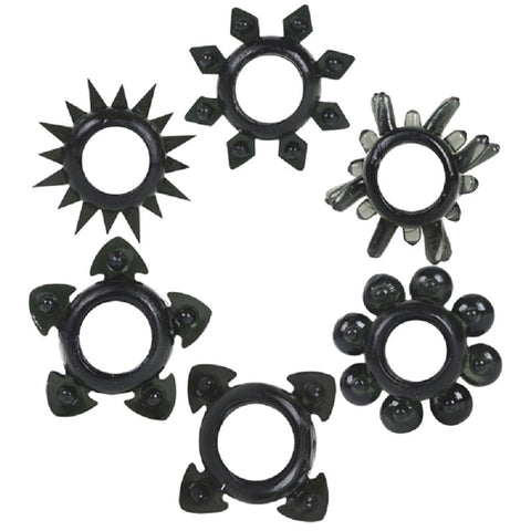 Tower Of Power Cock Rings by Doc Johnson - Stretchy Cock Rings