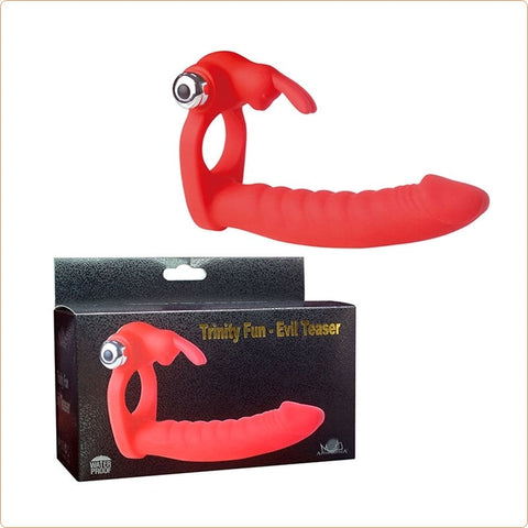 Trinity Fun Lover's Beads Vibrating Cock Ring by BDStyle - Ball and Cock Toys