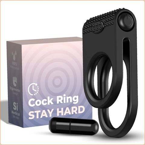 Twins Vibrator Erection Enhancer Cock Ring by BDStyle - Ball and Cock Toys
