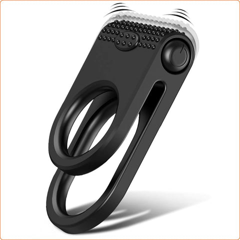 Twins Vibrator Erection Enhancer Cock Ring by BDStyle - Ball and Cock Toys