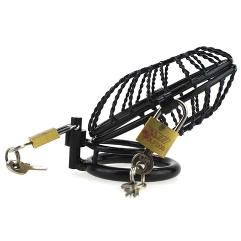 Twisted Side Entry Chastity Device by BDStyle - Male Chastity