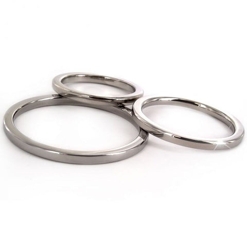Unique Obsessions Metal Cock Ring by Hell's Couture - Cock Rings
