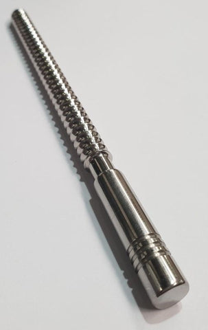 Urethral Dominator XL Ribbed Sound by Hell's Couture - Penis Plugs