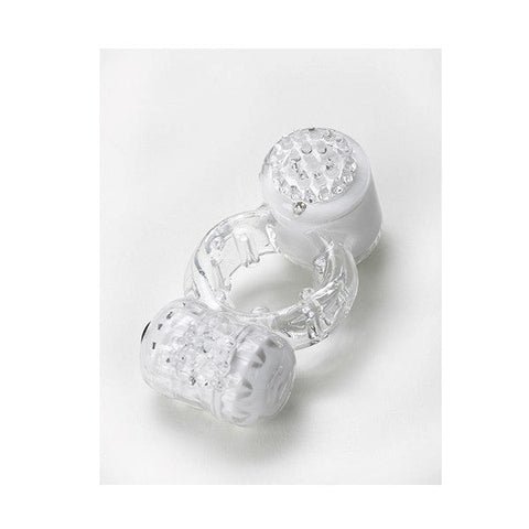 Duet Clear Silicone Cock Ring by Vibratex - Cock Rings