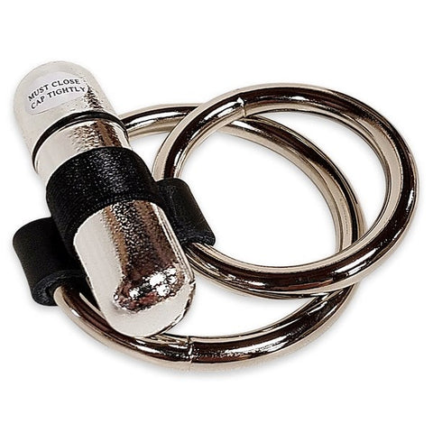 Mens Dual Metal Vibrating C-Ring With Bullet - Cock Rings