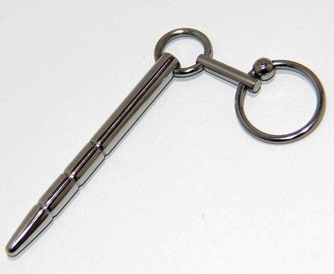 Xtube Steel Ribbed Penis Plug Wand by Hell's Couture - Penis Plugs