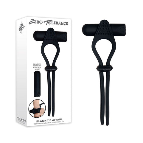 Black Tie Affair Vibrating Penis Ring by Evolved - Vibrating Cock Rings