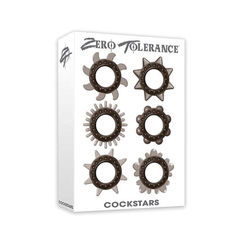 Zero Tolerance Cockstars Rotating Textured - Cock Ring Sets
