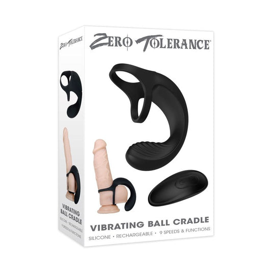 Zero Tolerance Vibrating Ball Cradle - - Vibrating Cock Rings