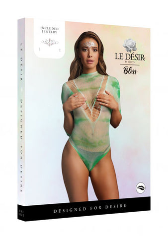 Le Desir Short Sleeve Tie Dye Teddy by Shots Toys - Teddies and Bodysuits