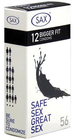 Bigger Fit 12's Condom by Sax - Condoms