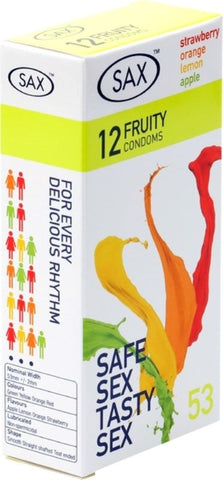Fruity 12's Condom by Sax - Condoms
