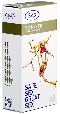 Max Fit 12 Pack Condoms by SAX - Condoms