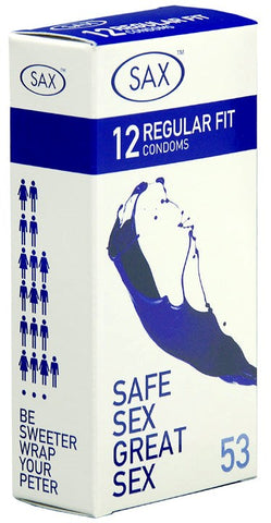 Regular Fit Stretchy Condoms Latex by Sax - Condoms